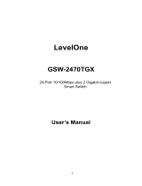 LevelOne GSW-2470TGX User manual
