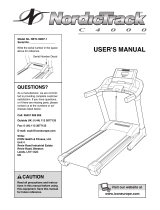 NordicTrack C4000 NETL19807.1 User manual