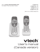 VTech CS6114-21 User manual