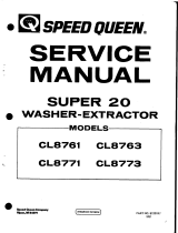 Speed Queen Super 20 CL8771 User manual