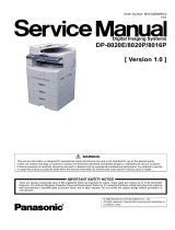 Panasonic WORKiO DP-8020P Owner's manual