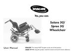 Invacare Spree 3G User manual