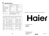 Haier HWMSP60 User manual