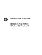 HP ProDesk 490 G3 Microtower PC User guide
