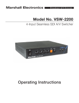 Marshall Electronics VSW-2200 Operating Instructions Manual