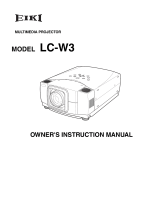 Eiki LC-W3 User manual