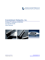 Grandstream GXW410X User manual