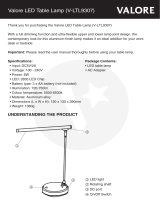Valore LED Owner's manual