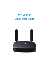 ZTE MF275R User manual