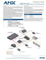 AMX EXP-PT1370 Installation guide