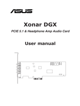 Asus Xonar DGX User manual