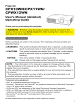 Hitachi CP-X3021WN User manual