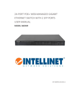 Intellinet 24-Port Gigabit Ethernet PoE  Web-Managed Switch with 2 SFP Ports User manual