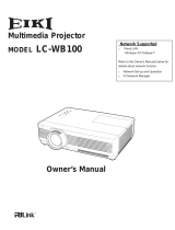 Eiki LC-WB100 User manual