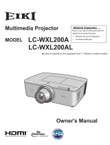Eiki LC-WXL200A User manual