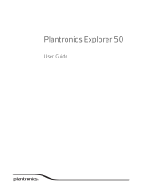 Plantronics Explorer 50 User manual