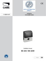 CAME BX-324 Installation guide