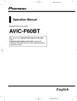 Pioneer AVIC-F60DAB User manual
