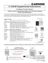 Aiphone C-123LW Supplemental Instructions