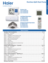 Haier AW18LC2VH Series Installation guide