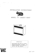 kozy heat #711 Owner's manual