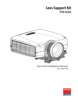 Barco F50 lens support User manual