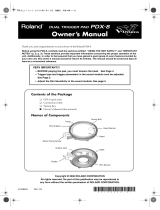 Roland PDX-8 Owner's manual
