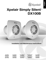 Xpelair DX100B Installation And Maintenance Instructions Manual