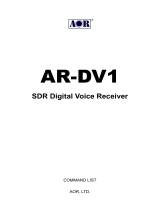AOR AR-DV1 Owner's manual
