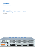 Sophos XG 750 Operating Instructions Manual