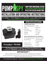 PumpSpy PS1000 Installation And Operating Instructions Manual