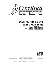 Cardinal Detecto 8430 Series Operating Instructions Manual