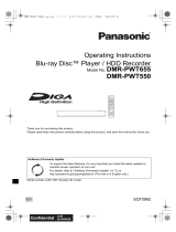 Panasonic DMRPWT550EB Operating instructions