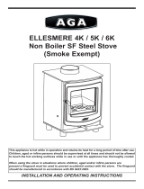 AGA Ellesmere 4K 5K & 6K Smoke Exempt Stove Owner's manual