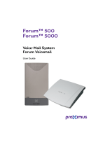 Proximus Forum 5000 User manual
