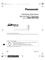 Panasonic DMRBWT850EB Operating instructions