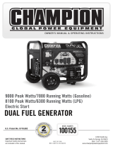 Champion Power Equipment 100155 Owner's Manual & Operating Instructions