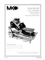 MK Diamond Products MK-880 Owner's manual