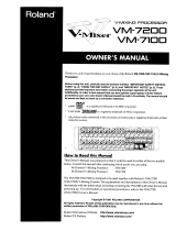 Roland VM-7200 Owner's manual