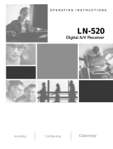 Gateway LN-520 Operating Instructions Manual