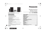 Panasonic SCPMX9DBGN Owner's manual