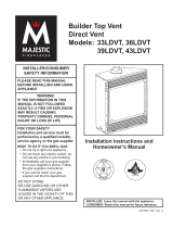 Majestic fireplaces 3LDVT User manual