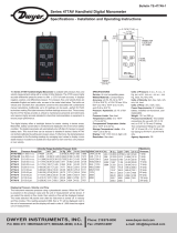 Dwyer Series 477-1T-AV User manual