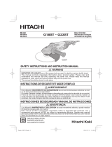 Hitachi G18ST User manual