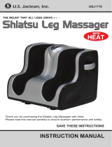 U.S. Jaclean Heated Leg and Foot Massager Owner's manual