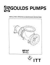 Goulds Pumps MPAF Operating instructions