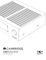 CAMBRIDGE CXR120 User manual