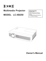 Eiki LC-XB250W User manual
