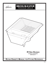 Broilmaster IR Side Burner (DPA151) Owner's manual