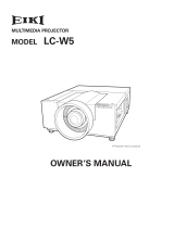 Eiki LC-W5 User manual